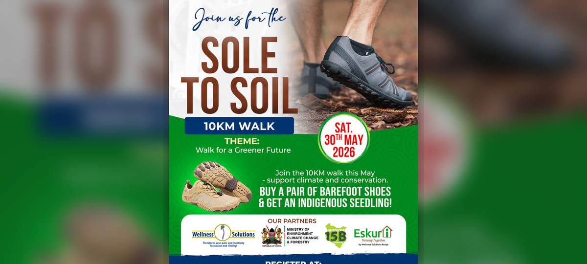 Sole to Soil 2026 — a 10 km guided walk through Ngong Forest Sanctuary, Nairobi